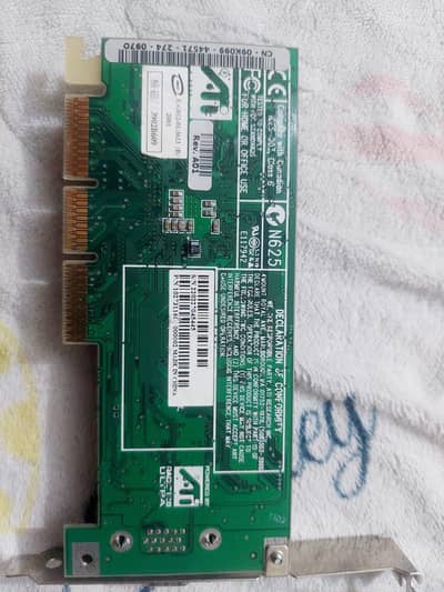 Retro ATI Rage Pro 128 Ulta AGP GPU (32 MB) Pulled from Dell GX 240