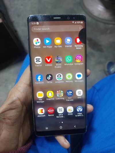 samsung not 8 officail pta hai