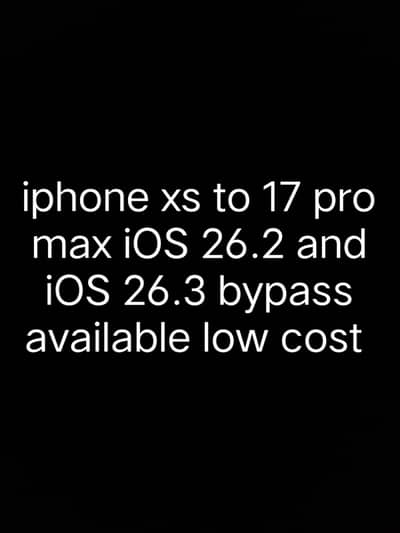 iphone xs to 17 pro max all model bypass ho ja ga