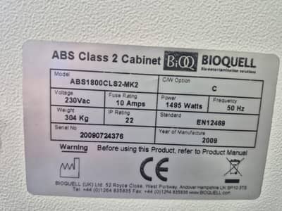 microflow advanced Bio safety cabinet class II