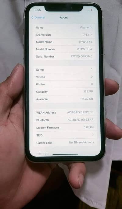 i phone xr NON PTA 128 GB