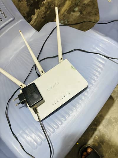 Tenda router 3 altinaas with long wire adapter final price