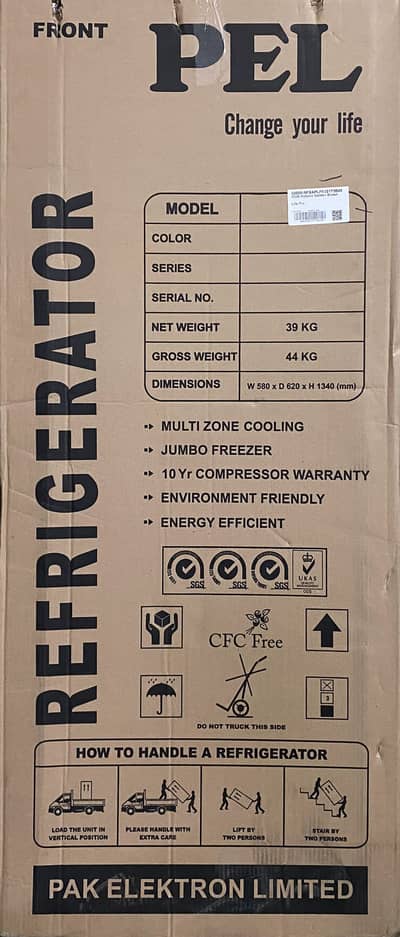 Brand New PEL Life Pro Refrigerator (PRLP 2000) – Sealed