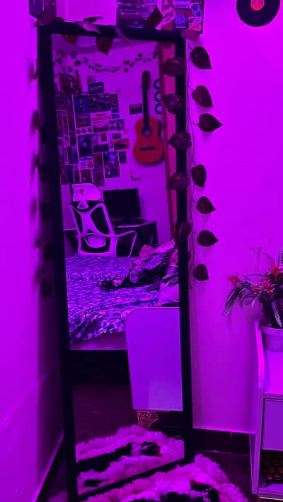 Aesthetic standing mirror