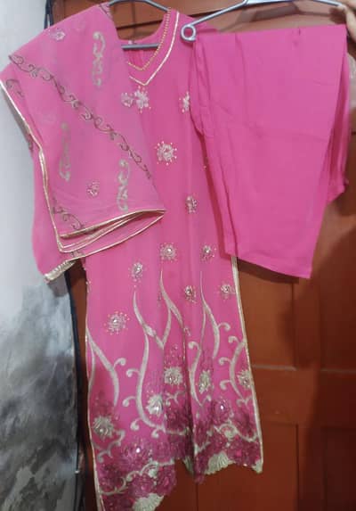 Pink 3 Piece Ladies Suit – Large Size – Perfect for Events