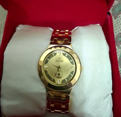 swistar watch 23k gold plated and water risitent watch for sale