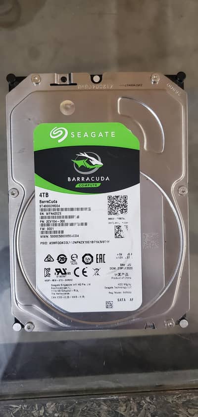 4TB HARD DRIVE . 100%health
