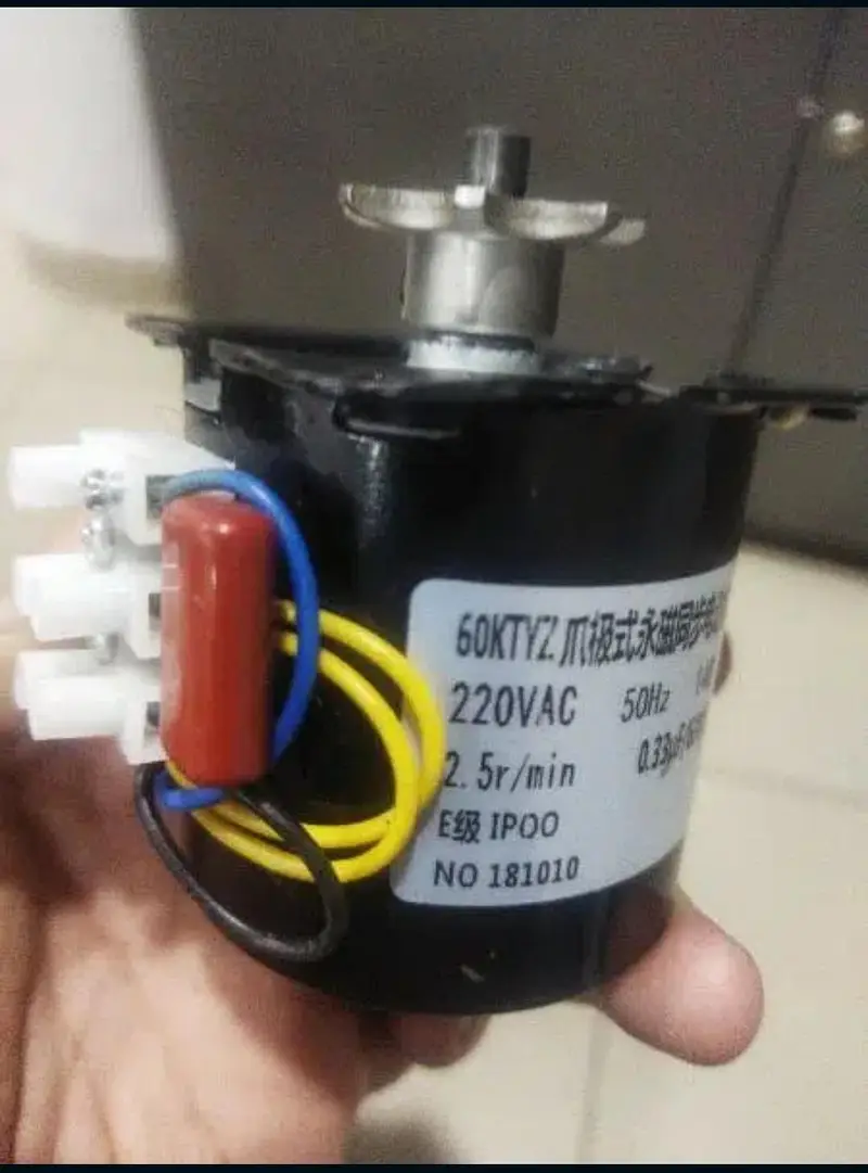 220v 14W Gear Motor 2.5-100RPM Low Noise Incubator Electric Motor — photo 7