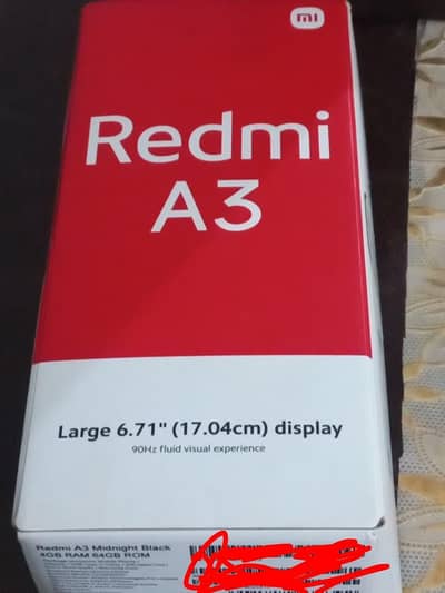 Redmi A3.4 months use only