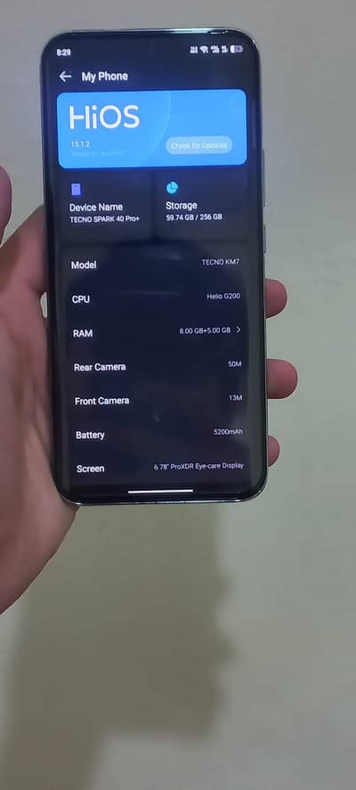 Tecno Spark 40 pro +