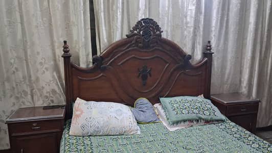 bed,side table and dressing