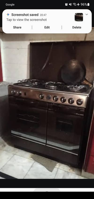 5 burner cooking range stove with oven for sale