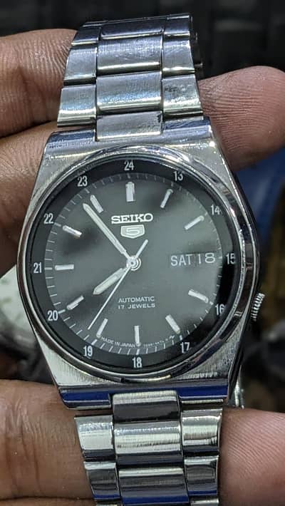 Seiko 5 Military Style Black Dial - 7009-8761 - Automatic