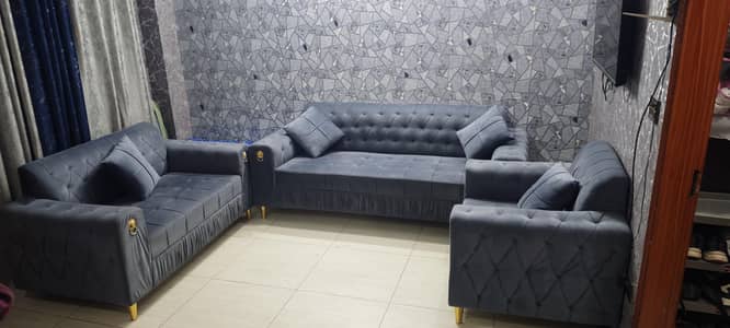 sofa set 6 seater 321 for sale with center table