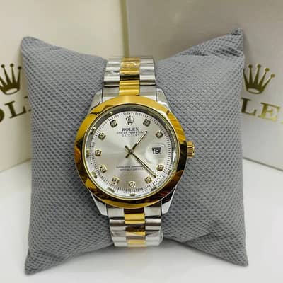 Rlx - Stainless Steel - 40mm - Silver Dial - Gold Two Tone