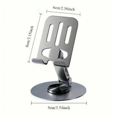 Grey Adjustable Phone Stand for Home Office Use