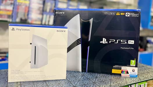 PS5 PRO + BLUERAY DRIVE ALMOST NEW AT MY GAMES
