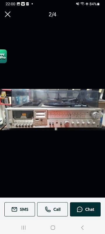 old LP record changer with boofer speaker for sale