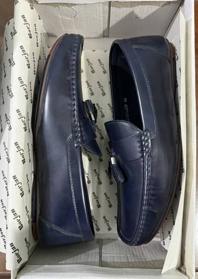 Borjan Men’s Casual formal shoes Navy Blue