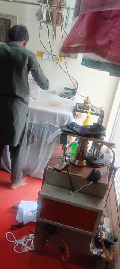 on very good location running dry cleaners shop for sale