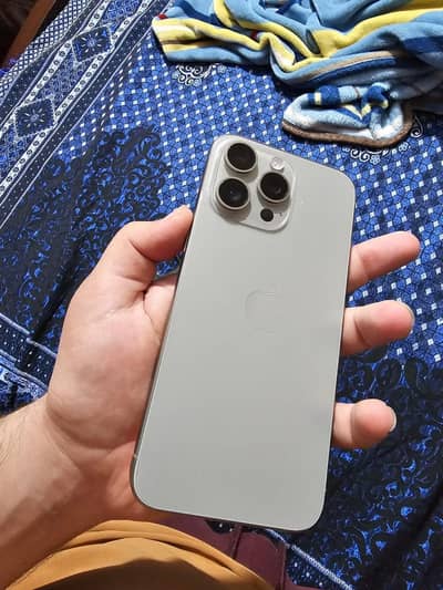 IPhone 15 Pro Max PTA APPROVED  256Gb Natural Titanium  90% BH Zero