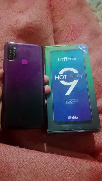 Infinix Hot 9 play pta approved  dibba b sath ha granti vala mobile ha
