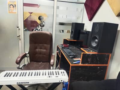 Complete Music Studio Setup for Sale- U87 Mic, Focusrite, PC , Midi