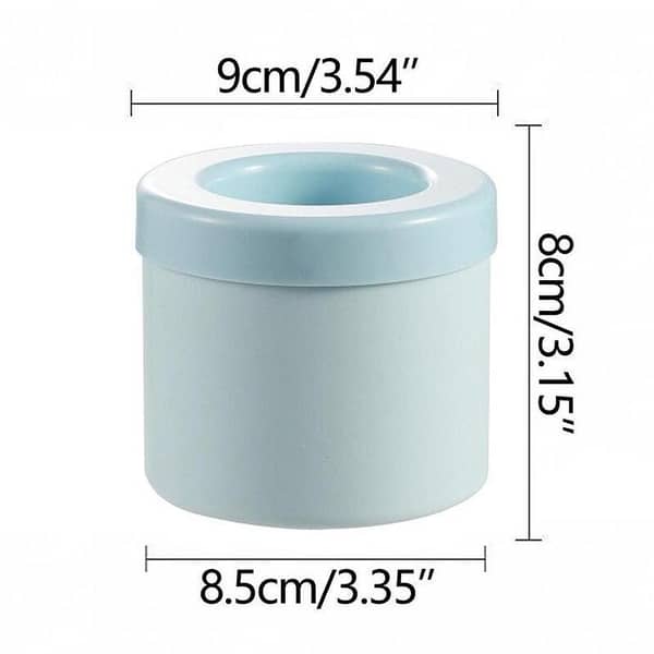 2-in-1 Round Silicone Ice Cube Maker Cup – Ice Bucket Mold with Press Release, Easy Ice Making for Juice, Cocktails & Cold Drinks