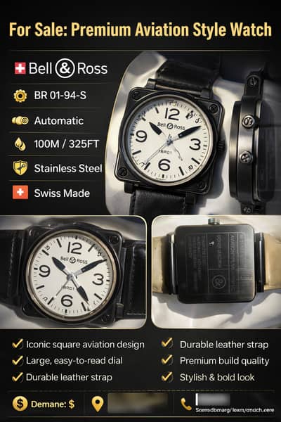 Luxury Watch For Sale – Original Bell & Ross