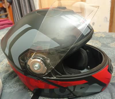 Vector Helmet Red & Black-Genuine Condition