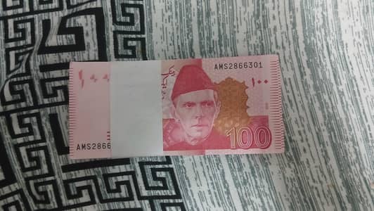 New 100 rupees notes bundle
