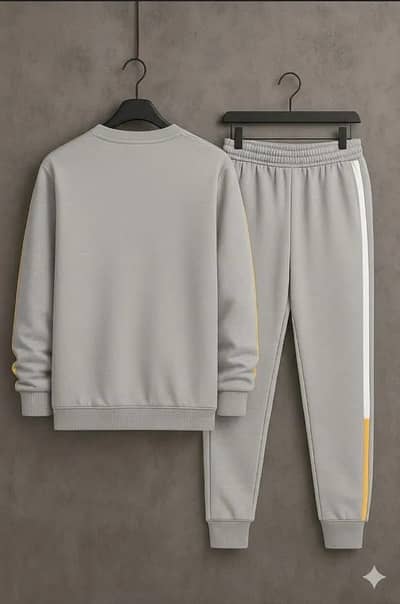 : Men Grey Dri Fit Freedom Printed Track Suit 2Pcs