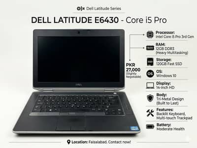 Dell latitude E6430 used for sale.
