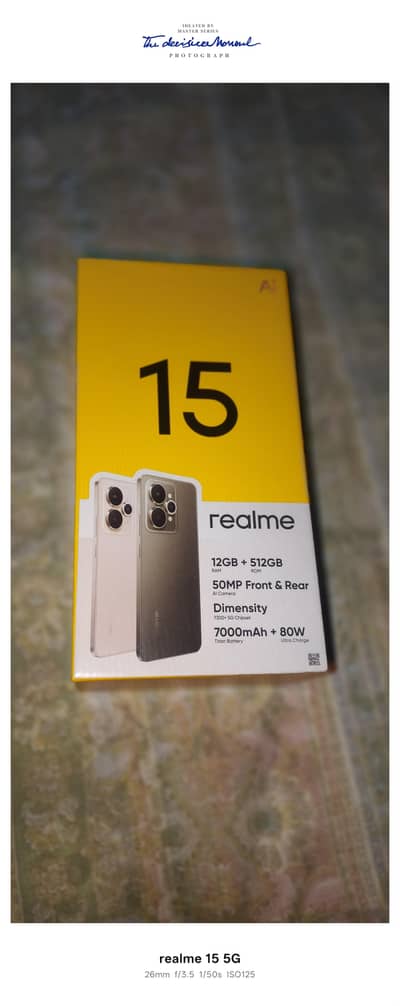 Realme 15 12/512 80wat charger
