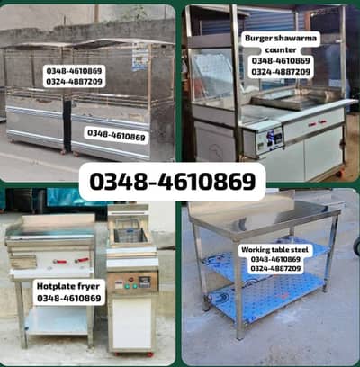 chips burger shawarma fries piza hotplate fryer biryani counter sale