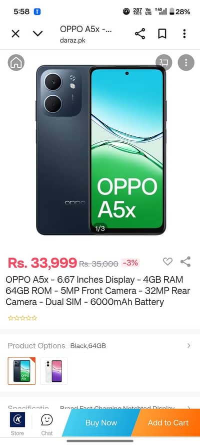 OPPO A5X --> 5 Month warranty remaining. . .