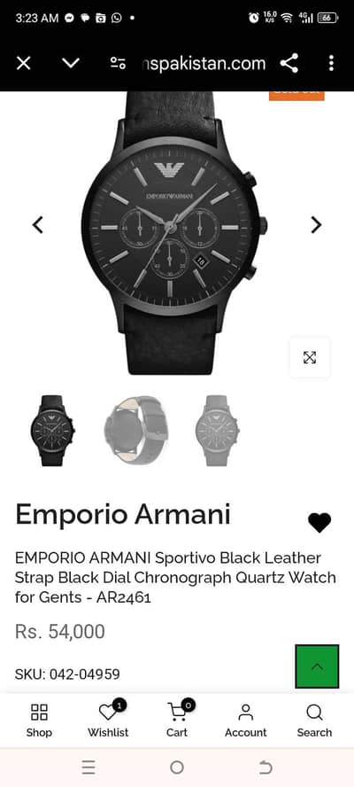 Emporio Armani watch ⌚