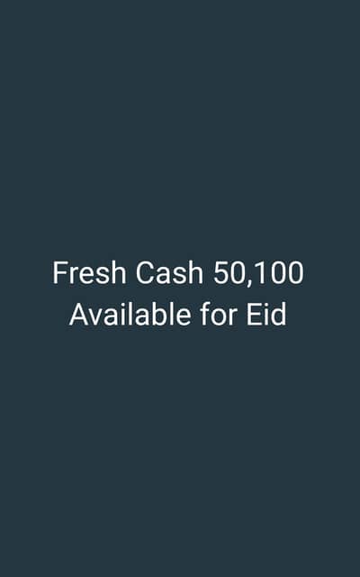Fresh Cash For Eid