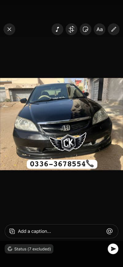 Honda Civic 2005 Manual Exi Urgent Sale