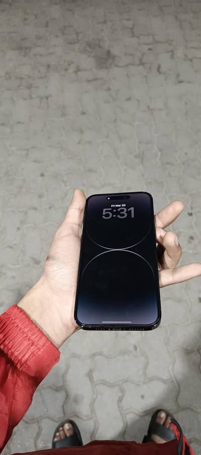 14 pro max black colour jv