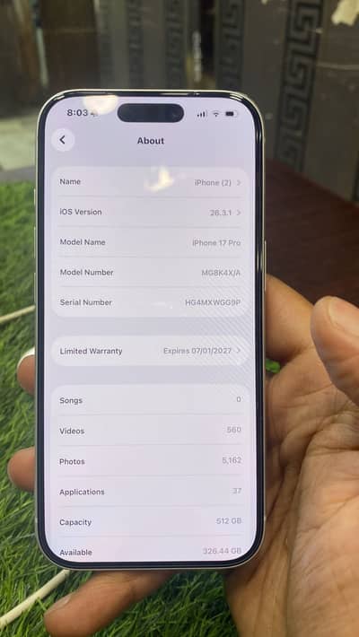 17pro512Gb Pta aprvd merchintile Silver