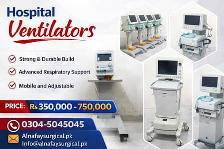 ICU Ventilators, Aeonmend, Maqute Servo, Hamilton for Sale