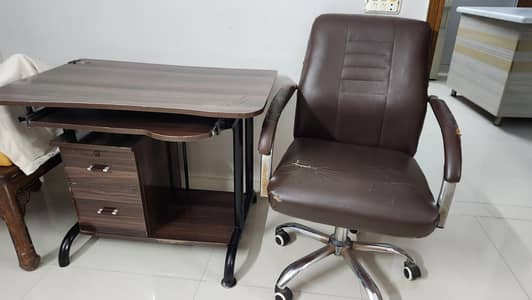 Computer Table + Chair for sale