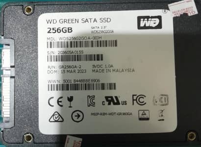 256 gb sata ssd with box. just like new