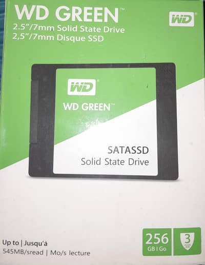 256 gb sata ssd with box. just like new