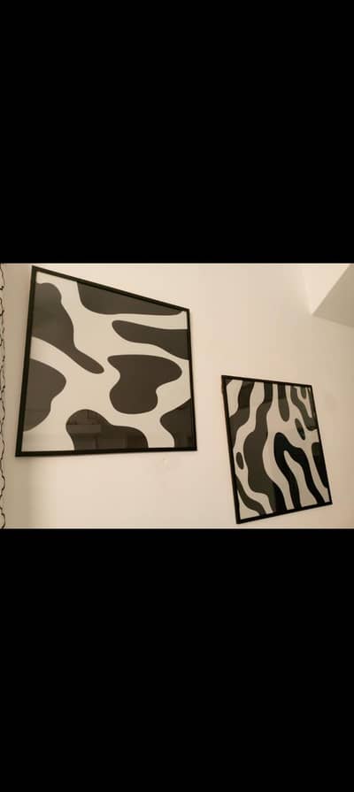 black and white wall hanging frames