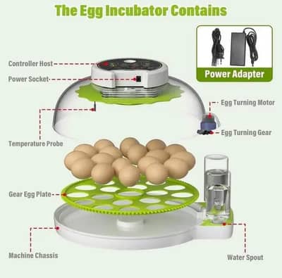Intelligent 18 Eggs Incubator Automatic