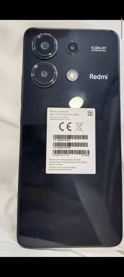 Redmi note 13 box open