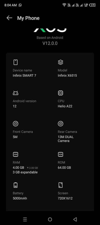 sale Infinix smart 7