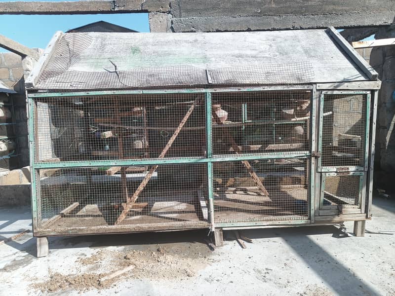 یوز دڑبا سائز چھ بائ تین لو پرائس مٹیریل وڈ ہائی کوالٹی بیسٹ کیج بیسٹ 0